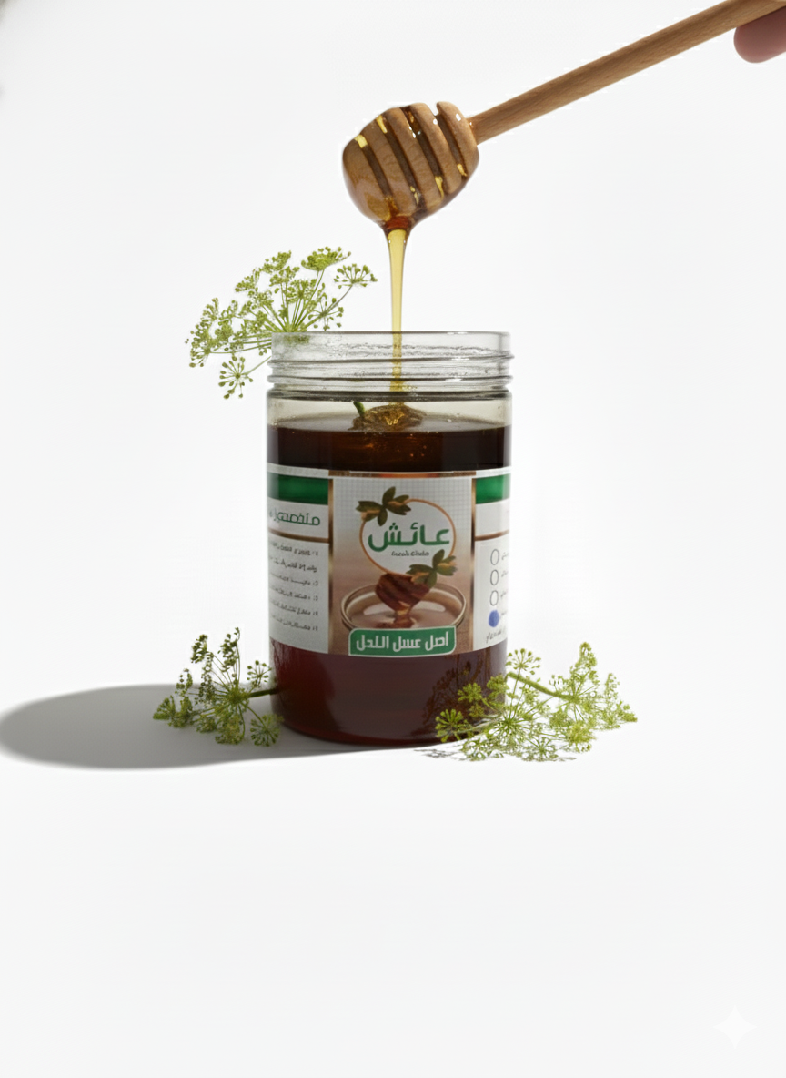 عسل نحل زهور الشمر